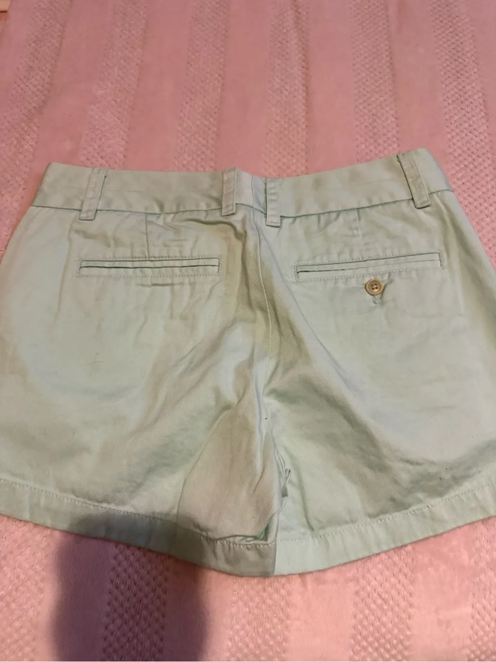 J. Crew Light Mint High-Rise Chino Shorts